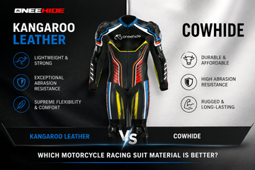 Kangaroo Leather vs Cowhide: Which Motorcycle Racing Suit Material Is Better?